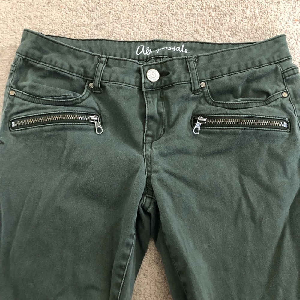 Aeropostale Army Green Jeggings